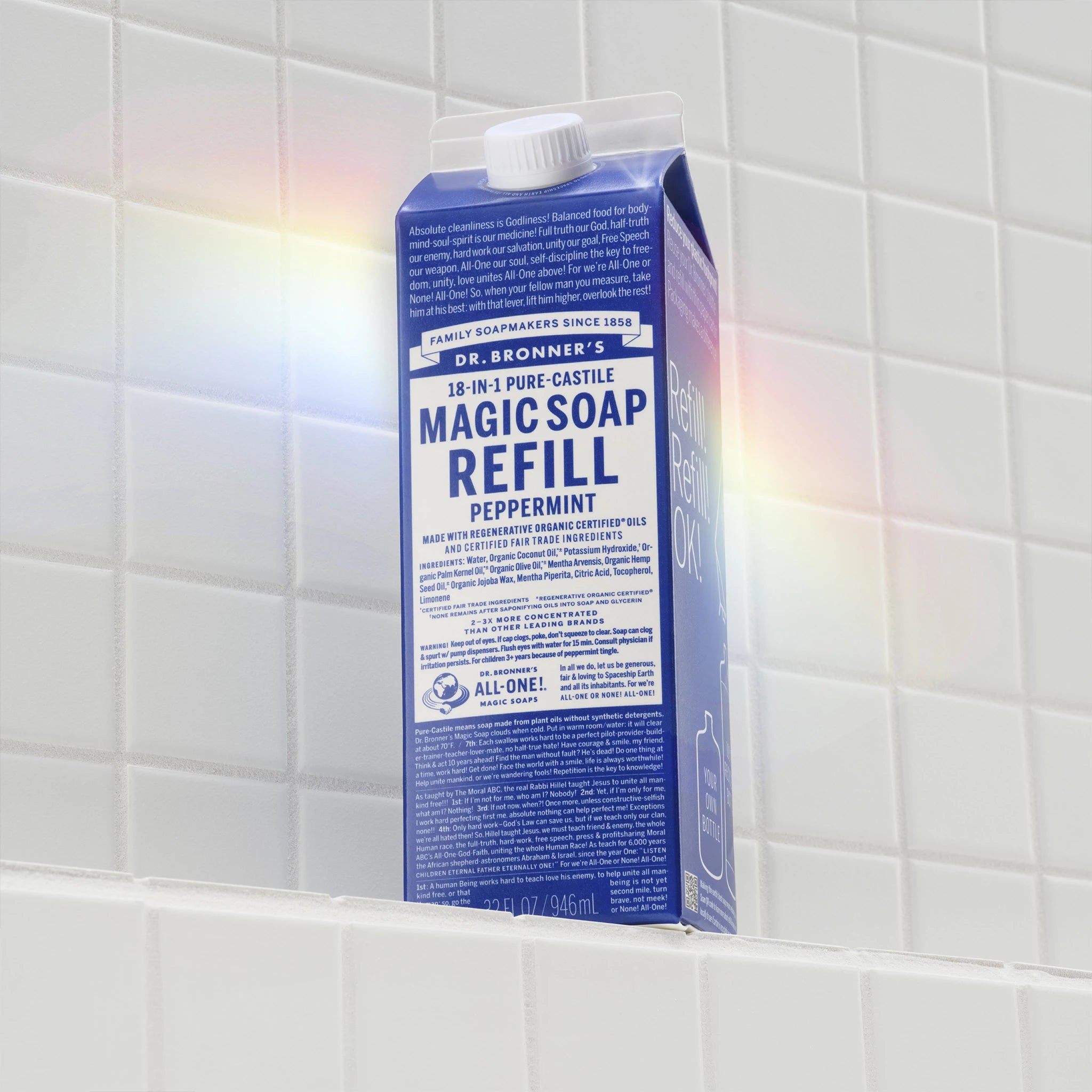 Alternative view of Peppermint - Pure-Castile Magic Soap Refill